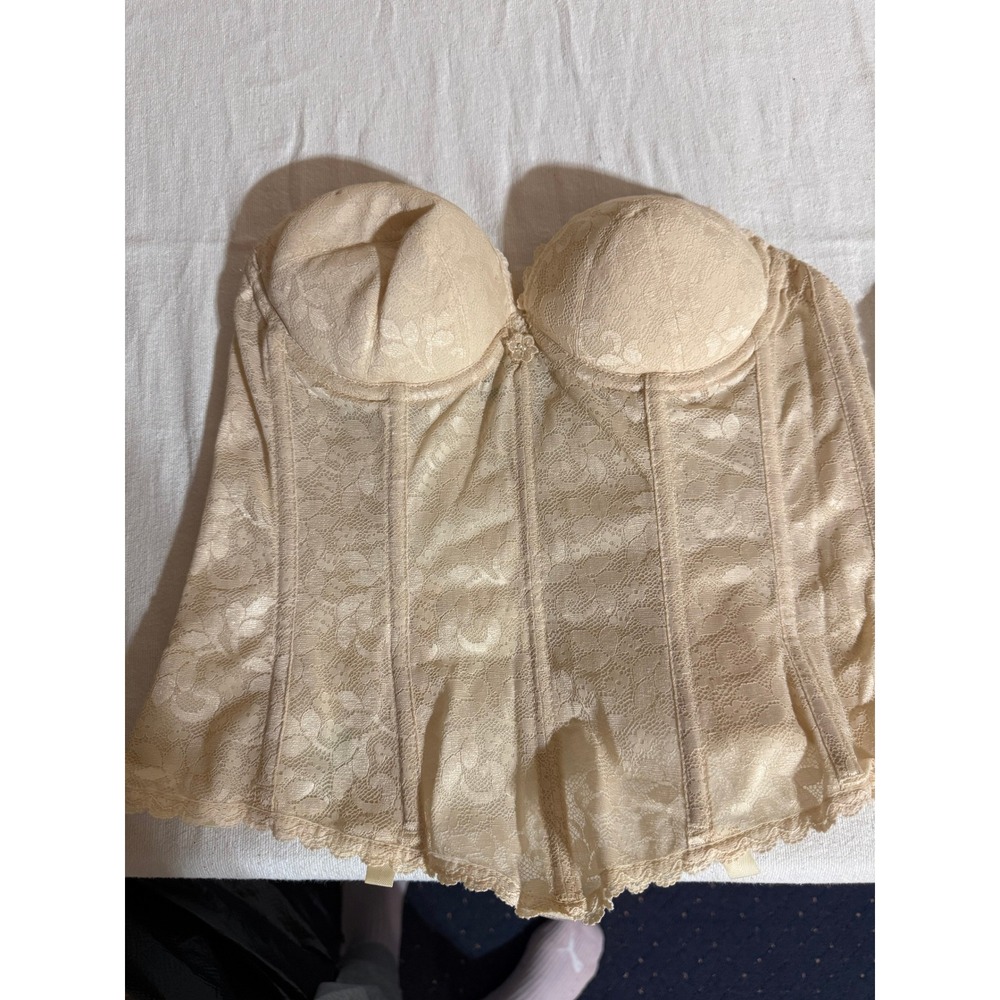 Vintage Carnival Young Smoothie Lace Corset Bustier Bundle‎ Ivory White 32C 36C